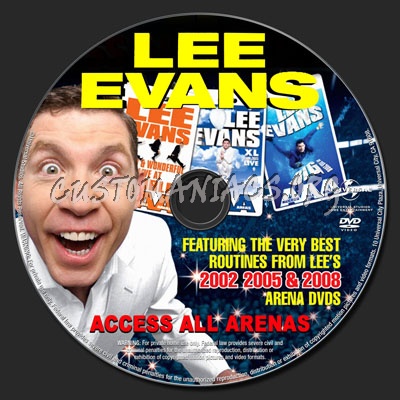 Lee Evans Access All Arenas dvd label