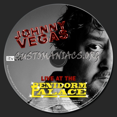 Johnny Vegas Live at the Benidorm Palace dvd label