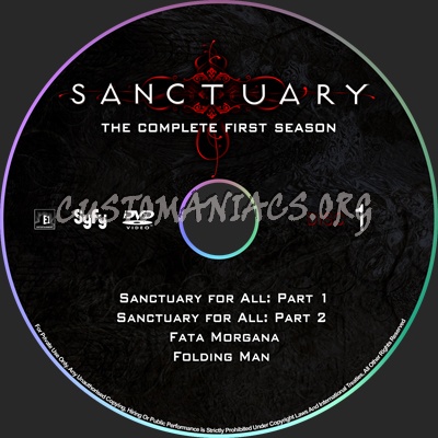 Sanctuary dvd label