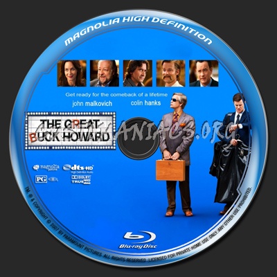 The Great Buck Howard blu-ray label