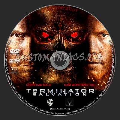 Terminator Salvation dvd label