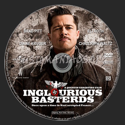 Inglourious Basterds dvd label