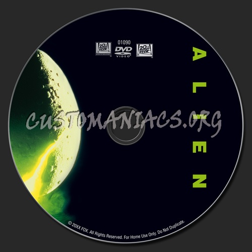 Alien dvd label