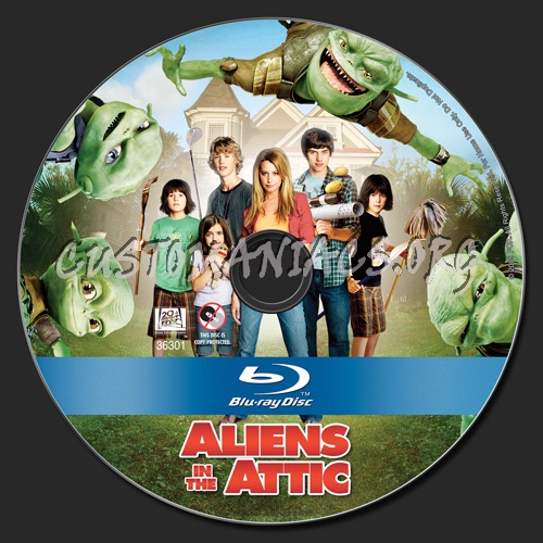 Aliens in the Attic blu-ray label