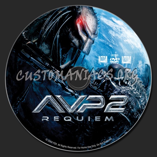 Aliens VS Predator Requiem dvd label