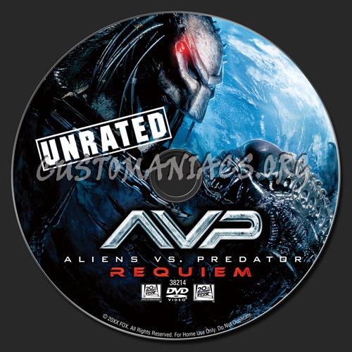 Aliens VS Predator Requiem dvd label - DVD Covers & Labels by ...