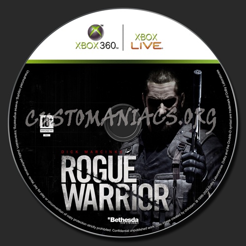 Rogue Warrior dvd label