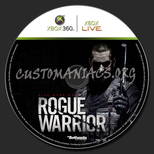 Rogue Warrior dvd label