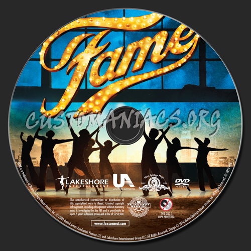 Fame dvd label