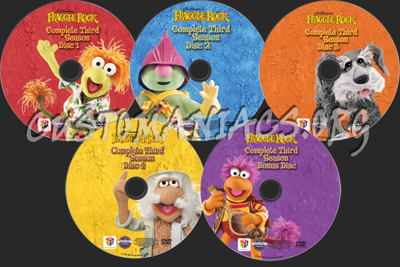 Fraggle Rock Season 3 dvd label