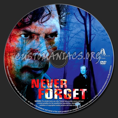 Never Forget dvd label