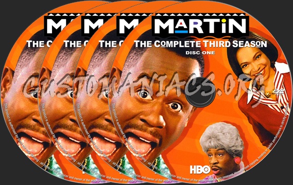 Martin Season 3 dvd label