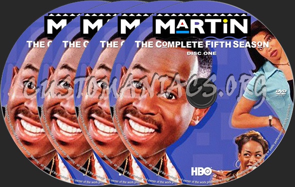 Martin Season 5 dvd label