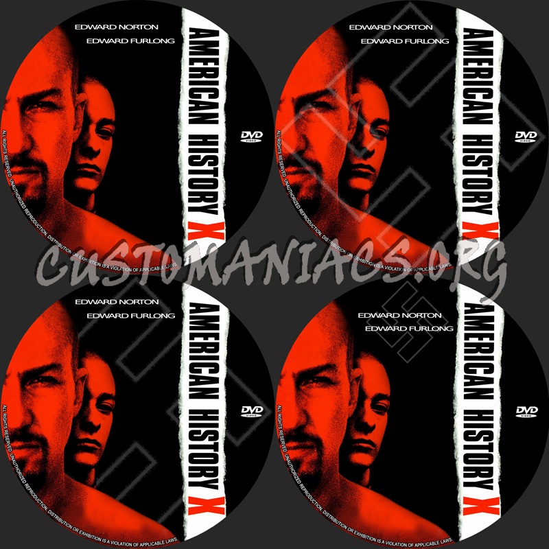 American History X dvd label