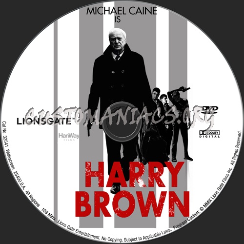 Harry Brown dvd label