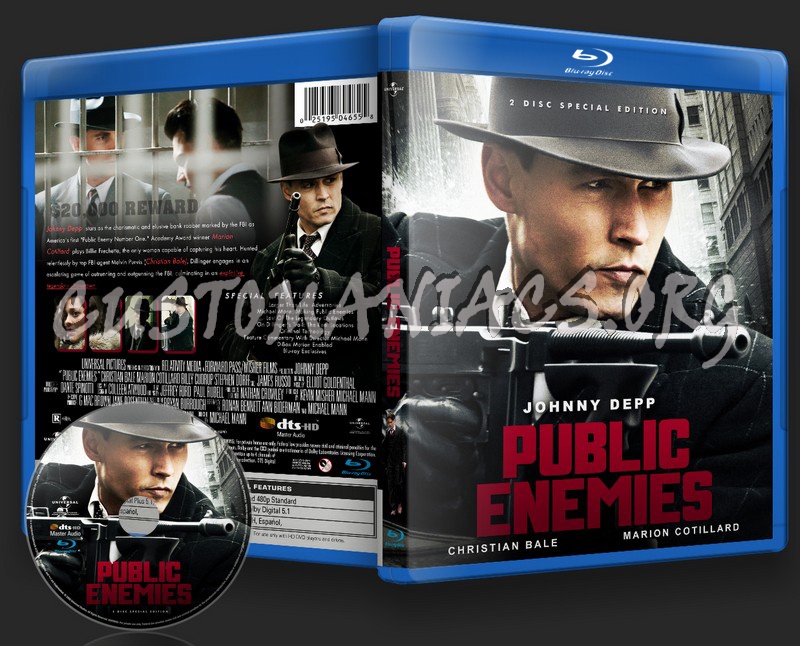 Public Enemies blu-ray cover