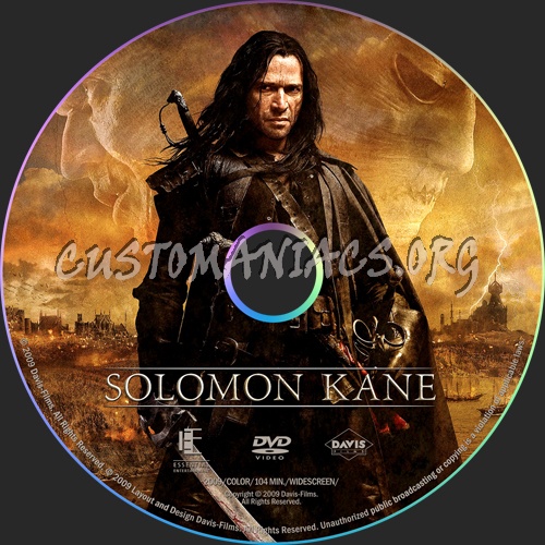 Solomon Kane dvd label