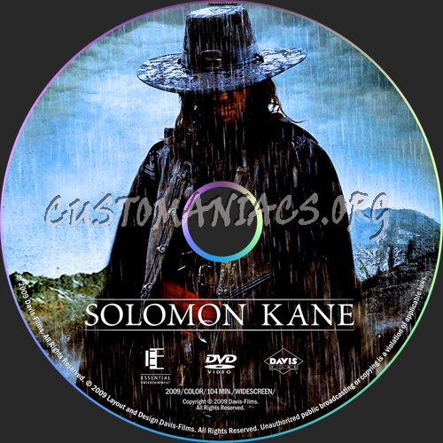 Solomon Kane dvd label