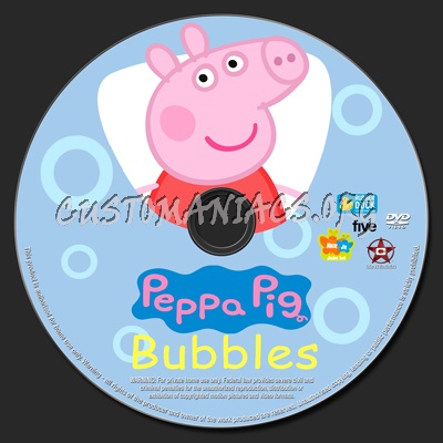 Peppa Pig Bubbles dvd label