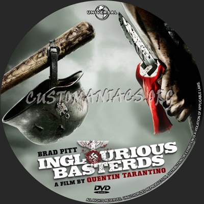 Inglourious Basterds dvd label