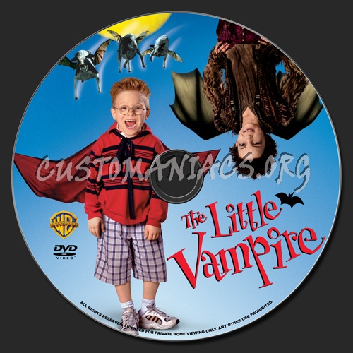 The Little Vampire dvd label