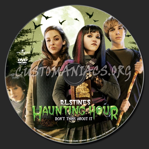 The Haunting Hour : Don't Think About It dvd label