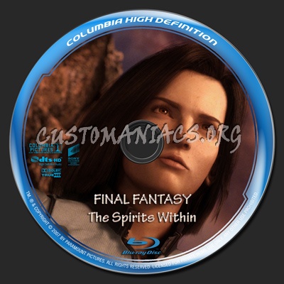 Final Fantasy: The Spirits Within blu-ray label