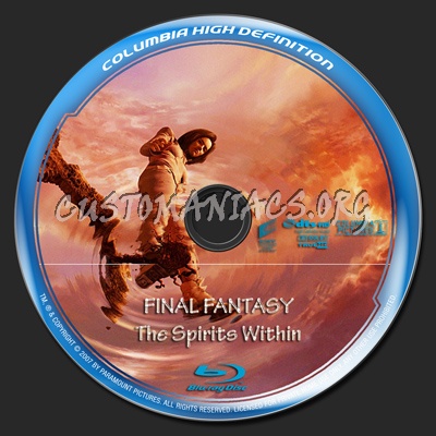 Final Fantasy: The Spirits Within blu-ray label