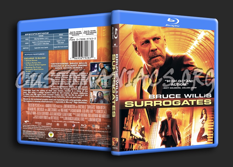 Surrogates blu-ray cover