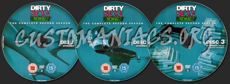 Dirty Sexy Money Season 2 dvd label