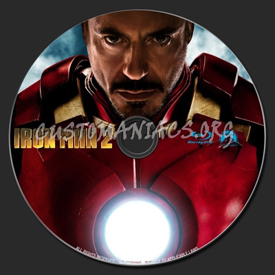 Iron Man 2 blu-ray label