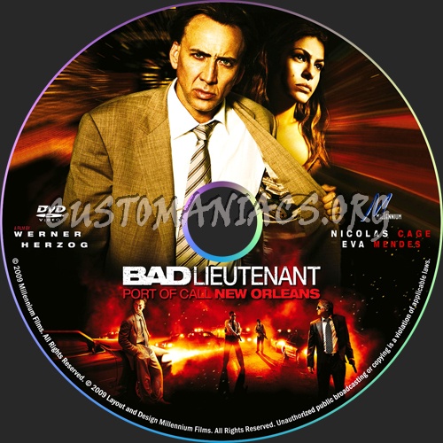 Bad Lieutenant: Port of Call - New Orleans dvd label