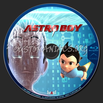 Astro Boy blu-ray label