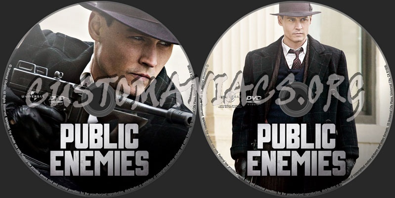 Public Enemies dvd label