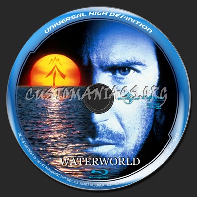 Waterworld blu-ray label