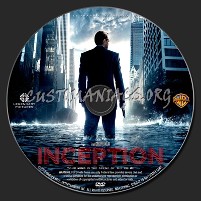 Inception dvd label