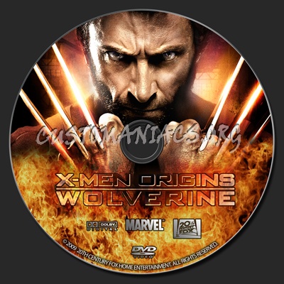 X-Men Origins: Wolverine dvd label