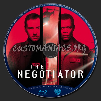 The Negotiator blu-ray label