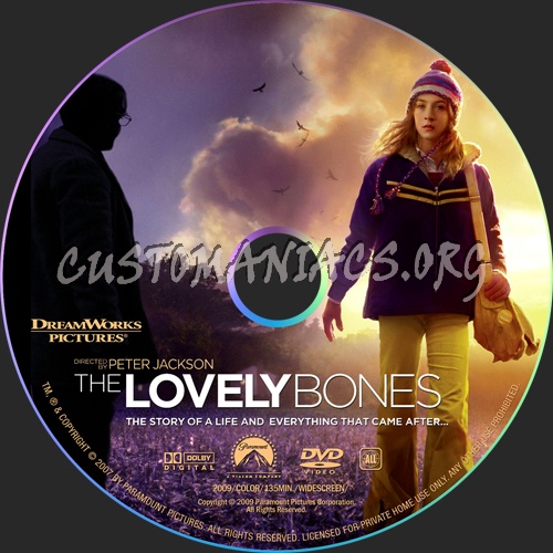 The Lovely Bones dvd label