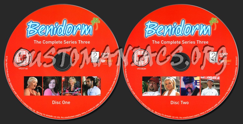 Benidorm Series 3 dvd label