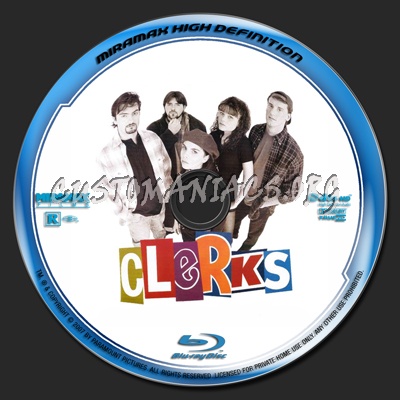 Clerks blu-ray label