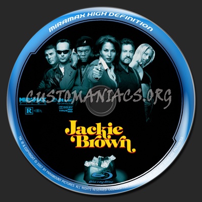 Jackie Brown blu-ray label