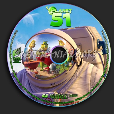 Planet 51 dvd label