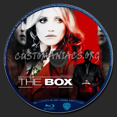 The Box blu-ray label