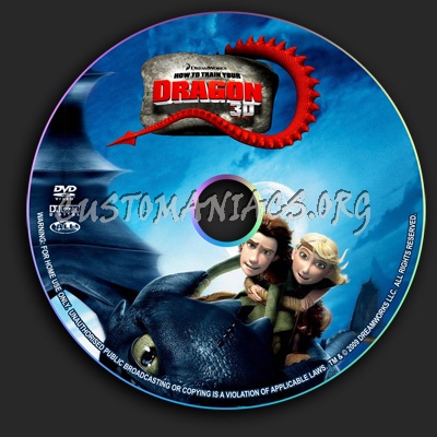 How to Train Your Dragon dvd label