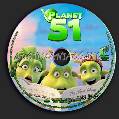 Planet 51 dvd label