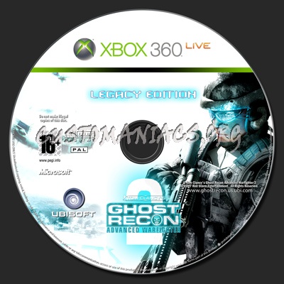 Ghost Recon Advanced Warfighter 2 dvd label