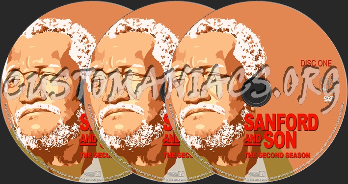 Sanford and Son Season 2 dvd label