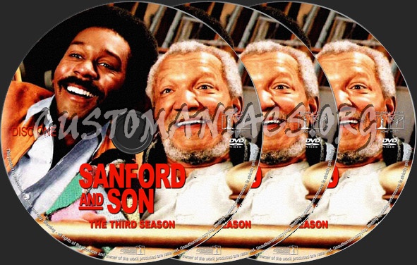 Sanford and Son Season 3 dvd label