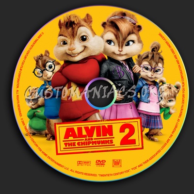 Alvin And The Chipmunks 2 dvd label